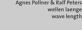 Agnes Pollner & Ralf Peters wellen